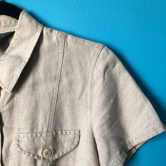 Linen Mini-Dress - Picture 3 of 4